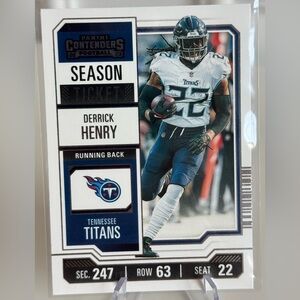 2023 Derrick Henry Panini Contenders Season Ticket Card